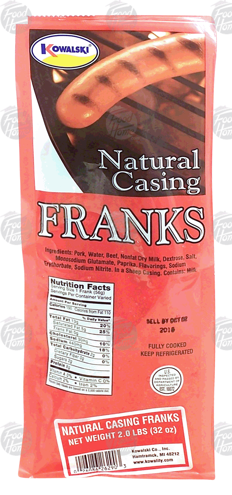 Kowalski  franks, natural casing Full-Size Picture